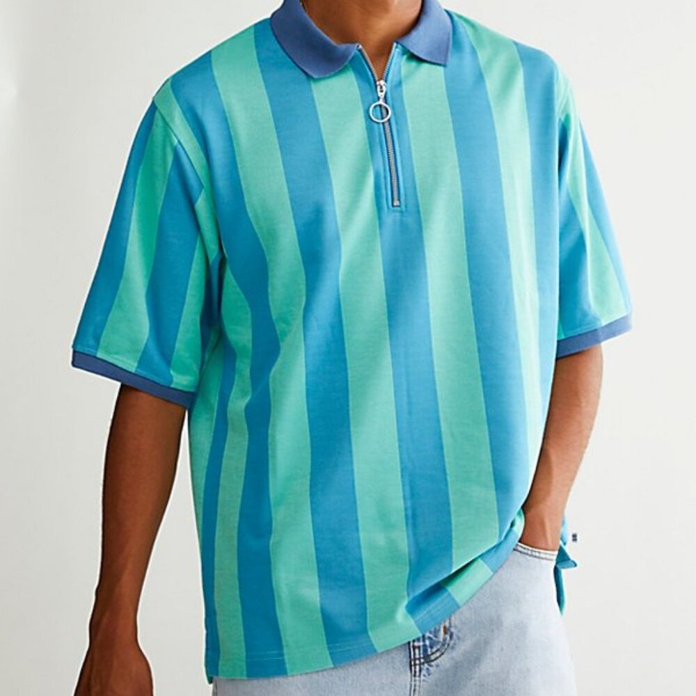 NWOT Urban Outfitters UO Baggy Zip Polo Shirt - Size XL